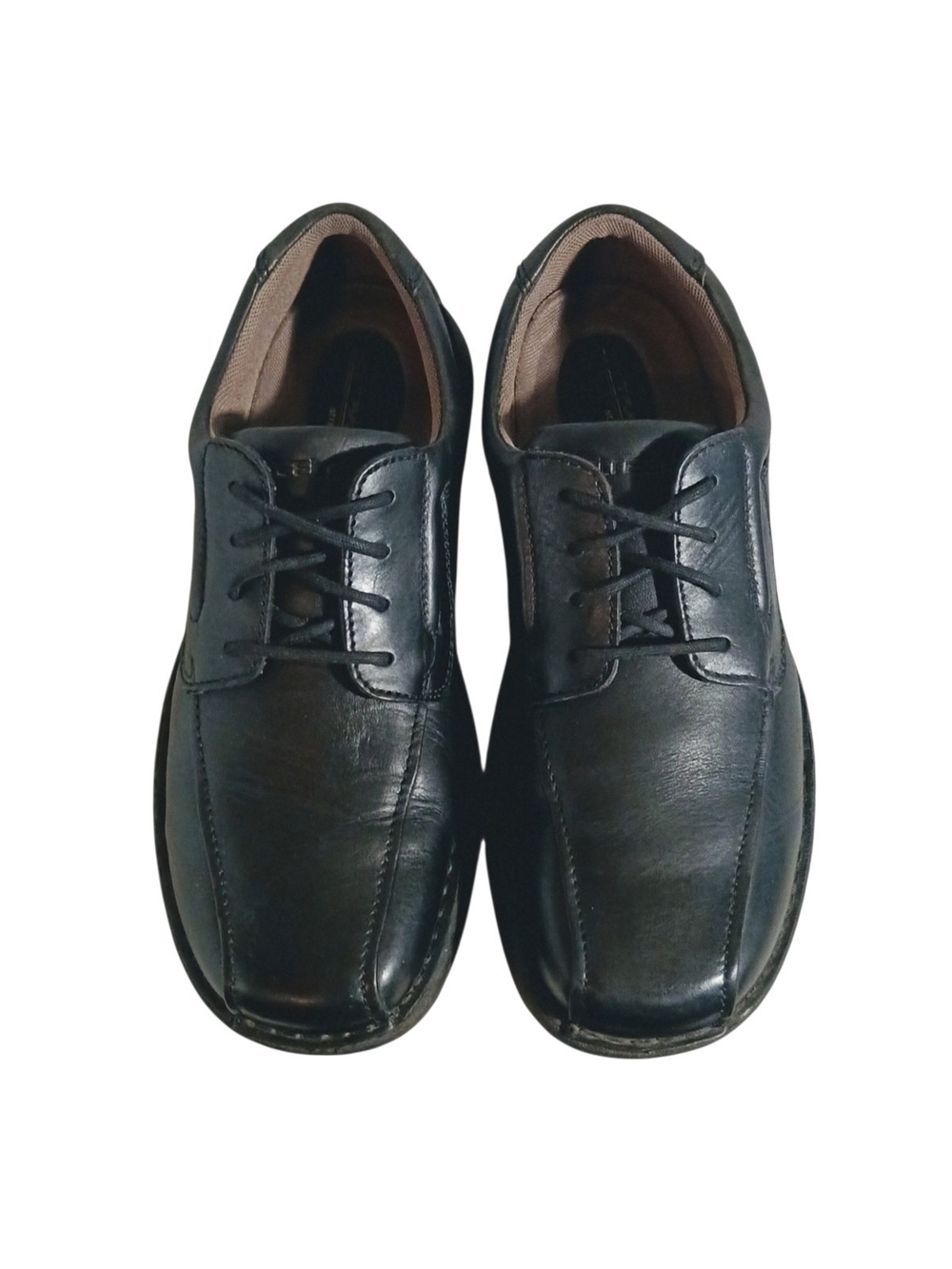 STREETCARS MY TRAVEL Milan Men's 10.5M Black Leather Comfort Casual Dress Derby